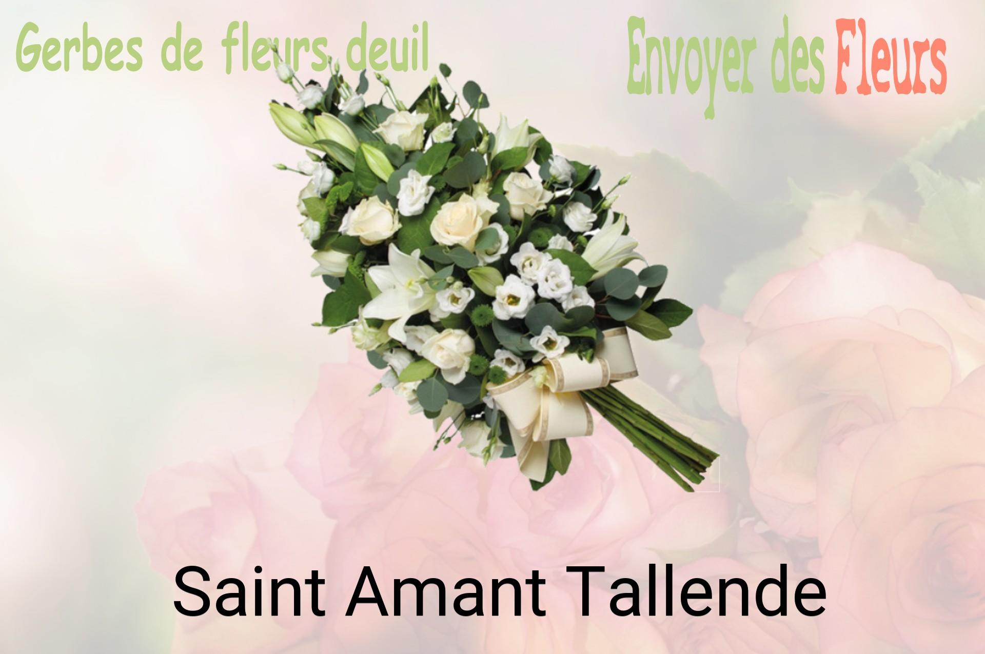 Gerbe de fleurs de deuil livrée à Saint-Amant-Tallende